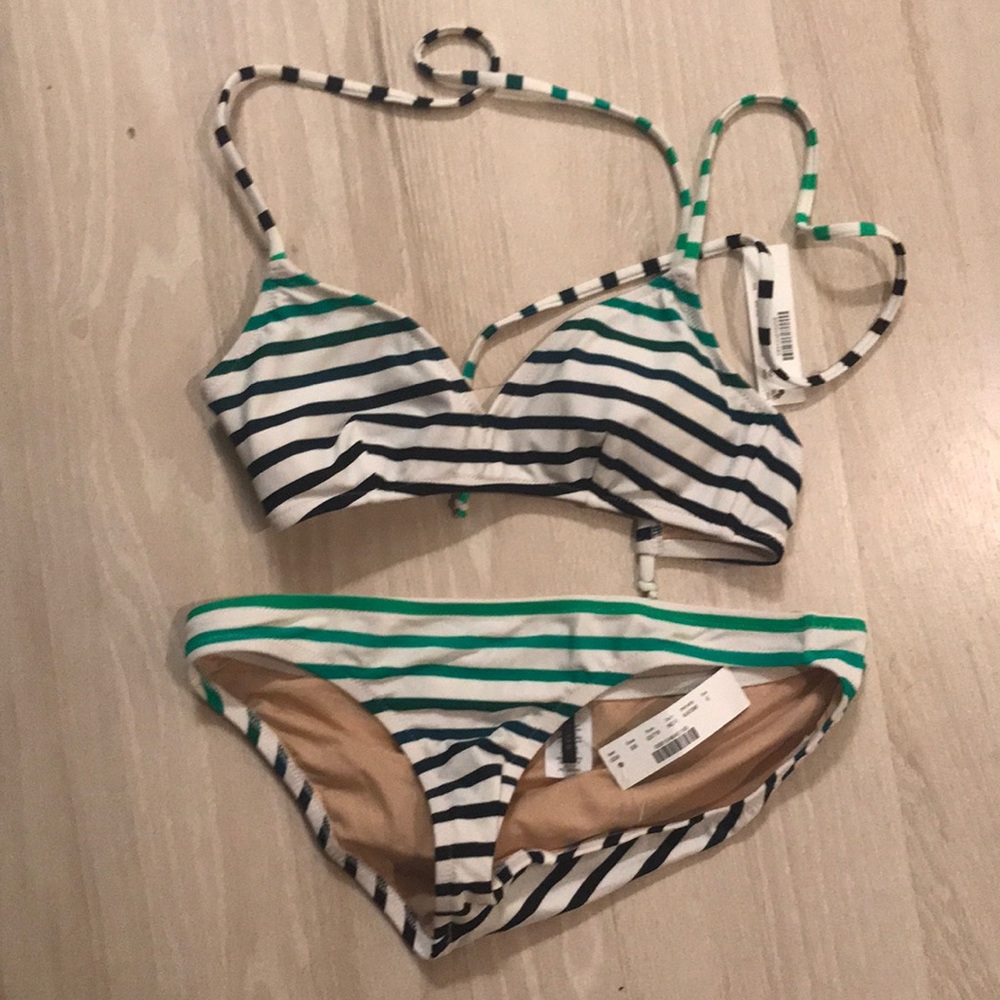 J.Crew French cross-back bikini top & bottom